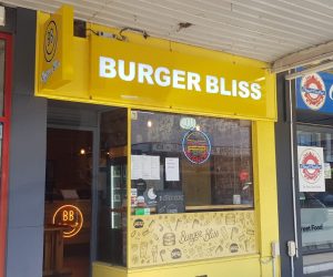 Burger Bliss ACM illuminated pushfit lightbox window graphics _ LED Neon sign 2